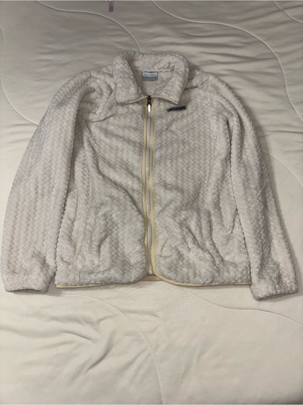 Cozy Ivory Sherpa Zip Jacket - Girls XL
Women’s xs